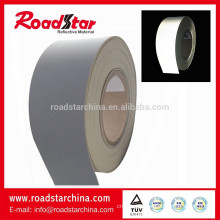 Silver grey reflective PVC foam leather manufacturer